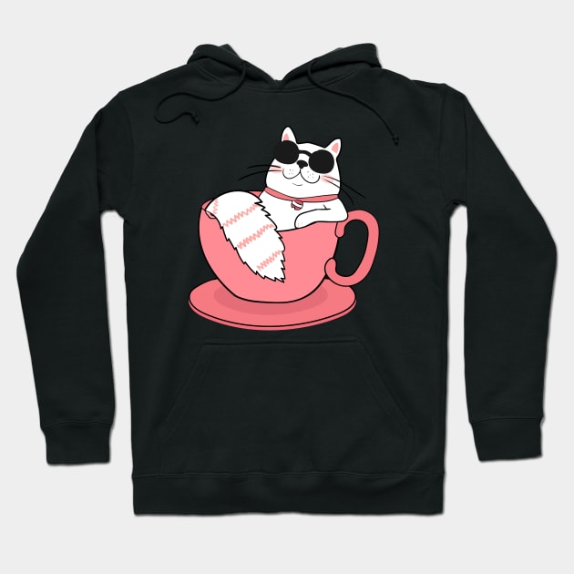 Cool Cat Hoodie by edwardechoblue